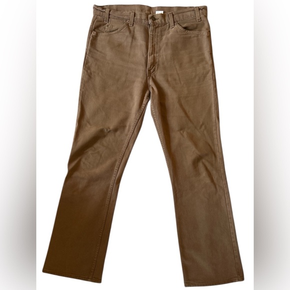 Levi’s 517 Orange Tab jeans 36x32 Made in USA Vintage Rare brown/tan denim - Picture 12 of 13